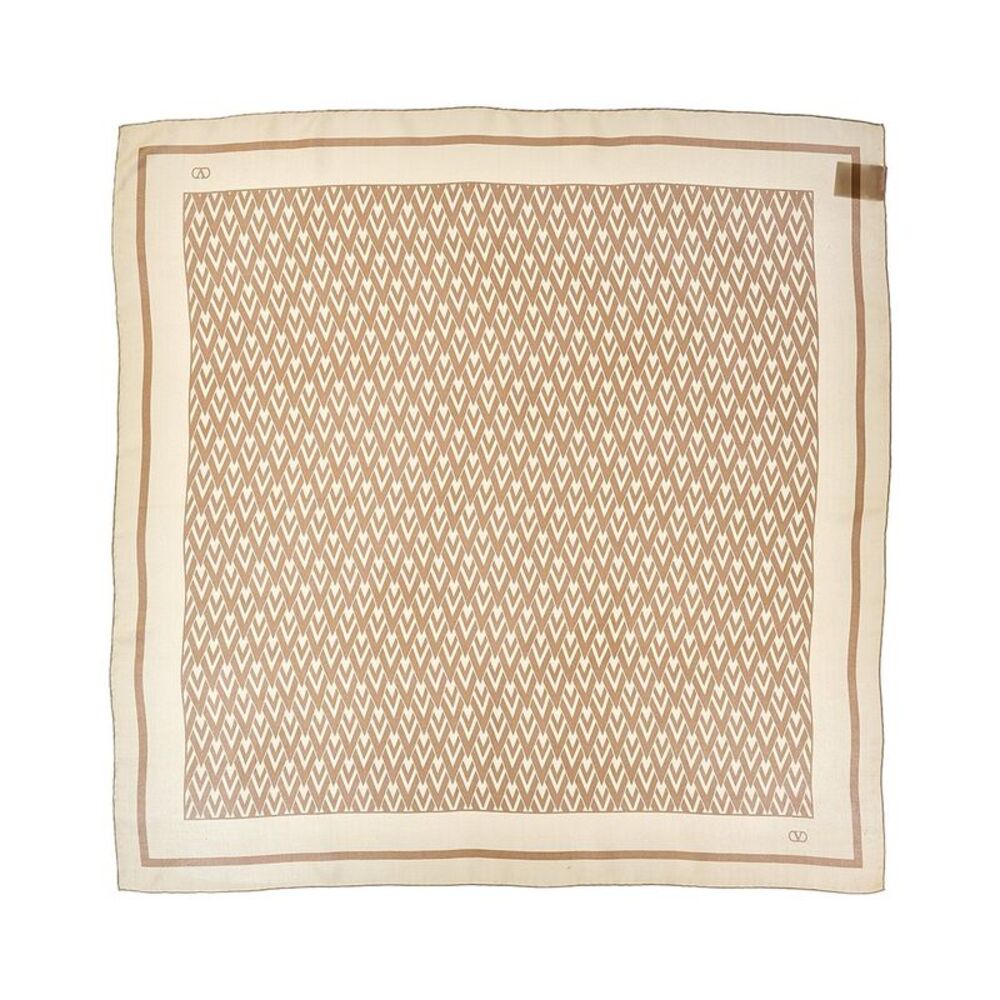 Valentino Silk Scarf, Beige